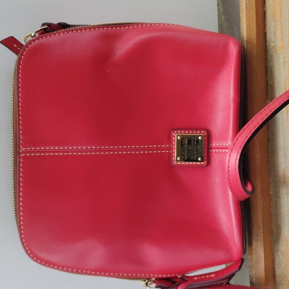 Dooney & Bourke Red Leather Crossbody Bag - Picture 1 of 10